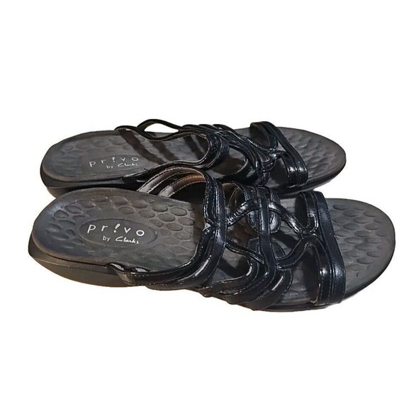 Privo by Clarks Slip‎ On Slides Sandals Shoes Women Sz 7M Cushioned Footbed P10 - Picture 5 of 8